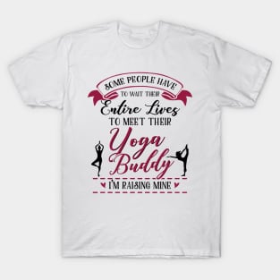 Yoga Mom Daughter Matching Gifts T-Shirt